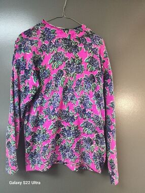 Nordstrom Pink Long-Sleeve Floral Tee